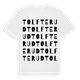 White t-shirt med Tolfterud ordlek t-shirt