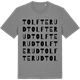 Mid Heather Gray t-shirt med Tolfterud ordlek t-shirt