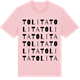 Pink Cotton t-shirt med Tolita ordlek t-shirt