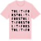 Pink Cotton t-shirt med Tolitafors ordlek t-shirt