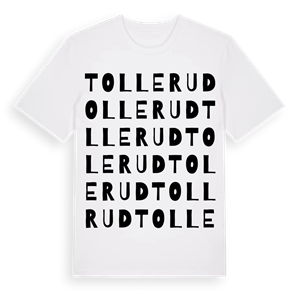 Tollerud ordlek t-shirt – ekologisk bomull t-shirt från PinShirt