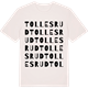 Vintage White t-shirt med Tollesrud ordlek t-shirt