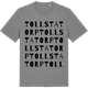 Mid Heather Gray t-shirt med Tollstatorp ordlek t-shirt