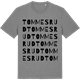 Mid Heather Gray t-shirt med Tommesrud ordlek t-shirt