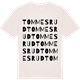 Vintage White t-shirt med Tommesrud ordlek t-shirt