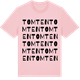 Pink Cotton t-shirt med Tomten ordlek t-shirt