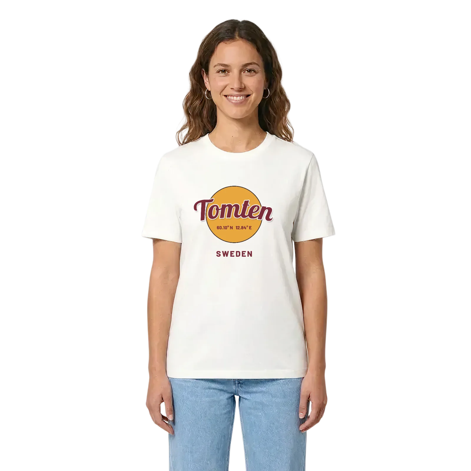 Tomten cirkel t-shirt – White, i miljö