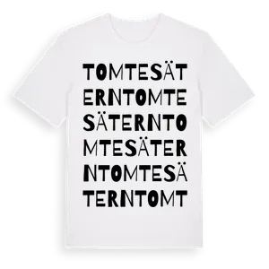 Tomtesätern ordlek t-shirt – ekologisk bomull t-shirt från Pinshirt