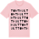 Pink Cotton t-shirt med Tomthult ordlek t-shirt