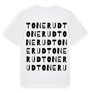 Tonerud ordlek t-shirt – ekologisk bomull t-shirt från PinShirt