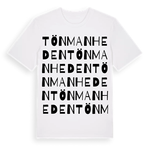 Tönmanheden ordlek t-shirt – ekologisk bomull t-shirt från PinShirt