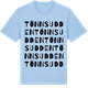 Blue Soul t-shirt med Tönnsudden ordlek t-shirt