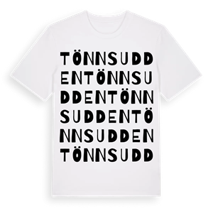 Tönnsudden ordlek t-shirt – ekologisk bomull t-shirt från Pinshirt