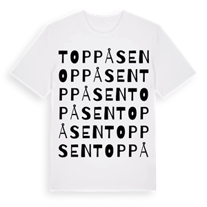 Toppåsen ordlek t-shirt – ekologisk bomull t-shirt från PinShirt