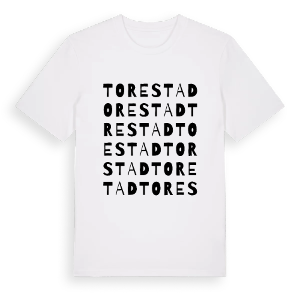 Torestad ordlek t-shirt – ekologisk bomull t-shirt från PinShirt