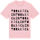 Pink Cotton t-shirt med Torkbäcken ordlek t-shirt