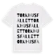White t-shirt med Torkhusfallet ordlek t-shirt