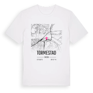 Tormestad karta t-shirt – ekologisk bomull t-shirt från PinShirt