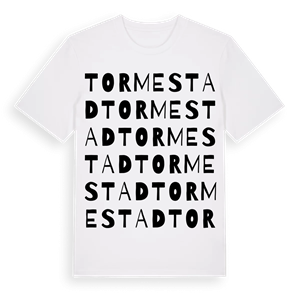 Tormestad ordlek t-shirt – ekologisk bomull t-shirt från PinShirt