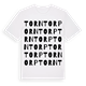 White t-shirt med Torntorp ordlek t-shirt