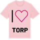 Pink Cotton t-shirt med Jag älskar Torp t-shirt stort tryck