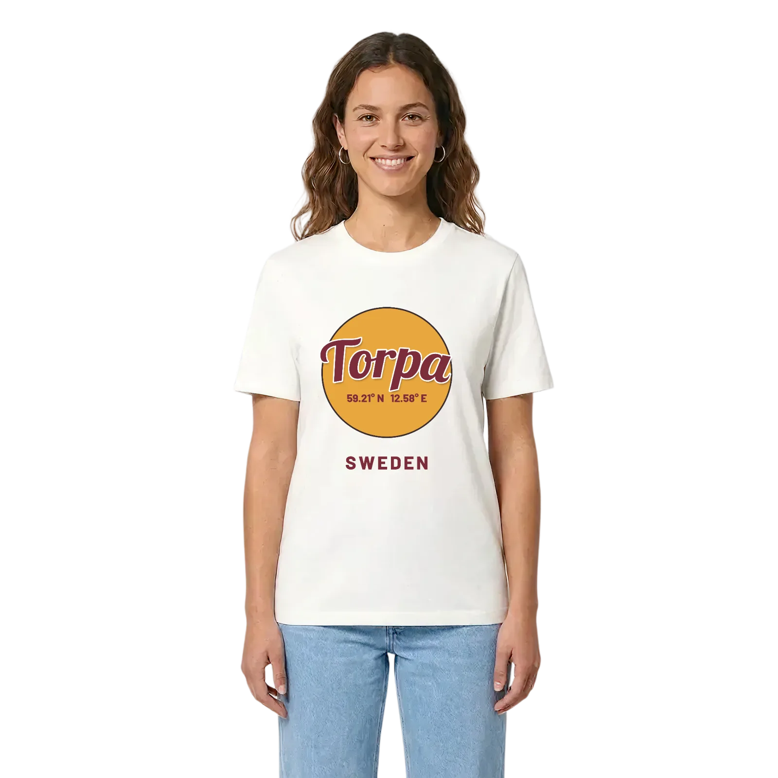 Torpa cirkel t-shirt – White, i miljö