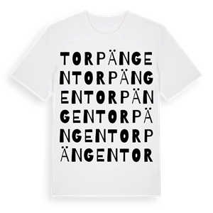 Torpängen ordlek t-shirt – ekologisk bomull t-shirt från PinShirt