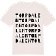 Vintage White t-shirt med Torpdalen ordlek t-shirt