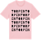 Pink Cotton t-shirt med Torpen ordlek t-shirt