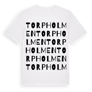 Torpholmen ordlek t-shirt – ekologisk bomull t-shirt från Pinshirt