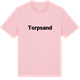 Pink Cotton t-shirt med Torpsand fetstil t-shirt