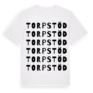 Torpstöd ordlek t-shirt – ekologisk bomull t-shirt från Pinshirt