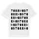 White t-shirt med Torrmon ordlek t-shirt