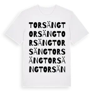 Torsäng ordlek t-shirt – ekologisk bomull t-shirt från Pinshirt