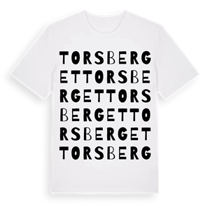Torsberget ordlek t-shirt – ekologisk bomull t-shirt från Pinshirt