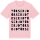 Pink Cotton t-shirt med Törserud ordlek t-shirt