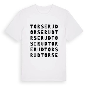 Torserud ordlek t-shirt – ekologisk bomull t-shirt från PinShirt