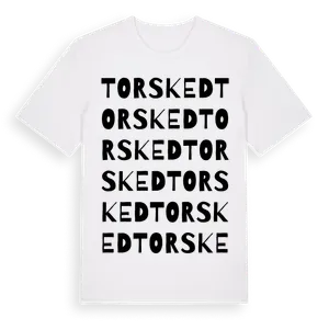 Torsked ordlek t-shirt – ekologisk bomull t-shirt från Pinshirt