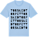 Blue Soul t-shirt med Torskedtorpet ordlek t-shirt
