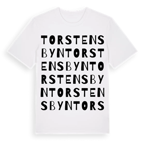 Torstensbyn ordlek t-shirt – ekologisk bomull t-shirt från PinShirt