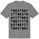 Mid Heather Gray t-shirt med Torstorpet ordlek t-shirt