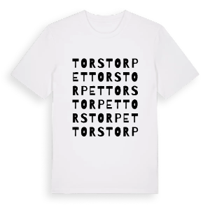 Torstorpet ordlek t-shirt – ekologisk bomull t-shirt från PinShirt