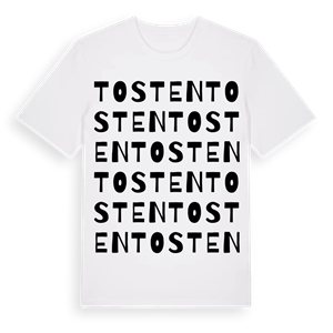 Tosten ordlek t-shirt – ekologisk bomull t-shirt från PinShirt