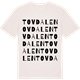 Vintage White t-shirt med Tovdalen ordlek t-shirt
