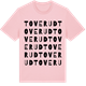 Pink Cotton t-shirt med Toverud ordlek t-shirt