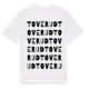 White t-shirt med Toverud ordlek t-shirt