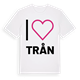 White t-shirt med Jag älskar Trån t-shirt stort tryck