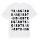 White t-shirt med Trangärd ordlek t-shirt