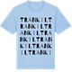 Blue Soul t-shirt med Trankil ordlek t-shirt