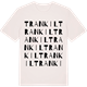 Vintage White t-shirt med Trankil ordlek t-shirt